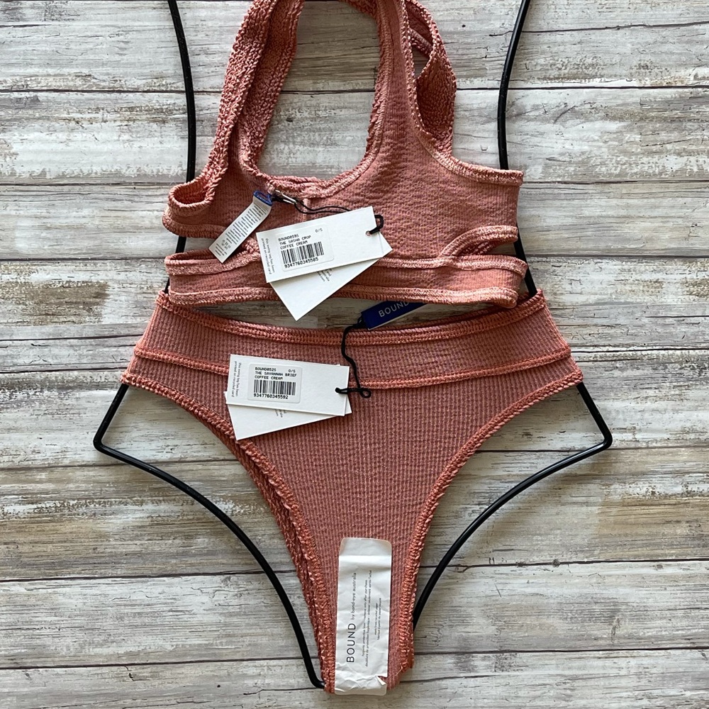 BOUND by Bond-Eye Coffee Cream Bikini Set - Picture 3 of 11